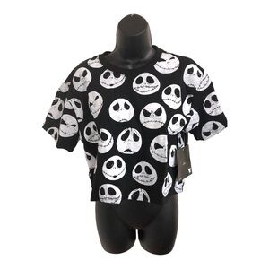 Disney jack skellington nightmare‎ black halloween goth tshirt size medium new